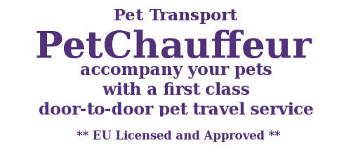 Pet Transport, Petchauffeur, accompany your pets with a first class door-to-door travel service