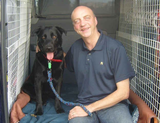 Andy & Bobby, en route from Manchester to Benalmadena in S.Spain.