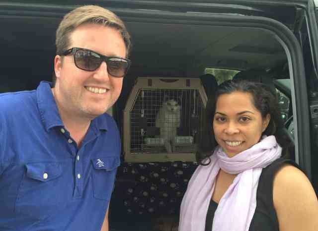 Scott, Ana and Elliot, on their way from London to Paris, to board their flight to New York.