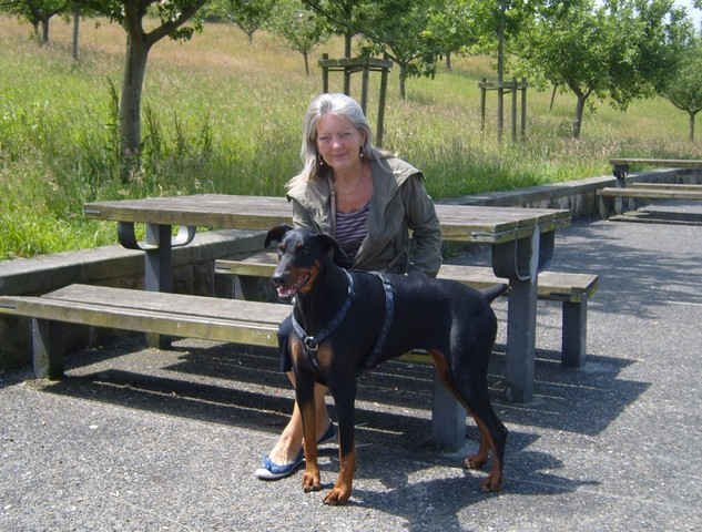 Ruth & Carla taking a break on their way from S.Spain to N.Wales.