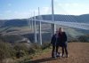 Michelle, Gill & Zak at the 'viaduc du Millau' in France.