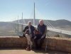 Rita, Brian, Molly & Freddy at the Millau Viaduct in France.