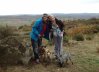 Vicky, Sam, Pepsi, Pablo & Kassie taking a break in mid-France, on their way from Stratford-upon-Avon to Moraira in Spain.