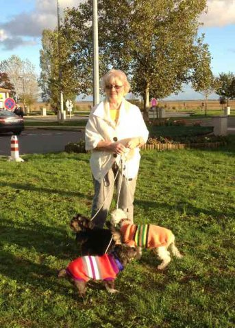 Helen, Bobby, Lil & Susie, in Cherbourg, waiting for their ferry to Ireland.