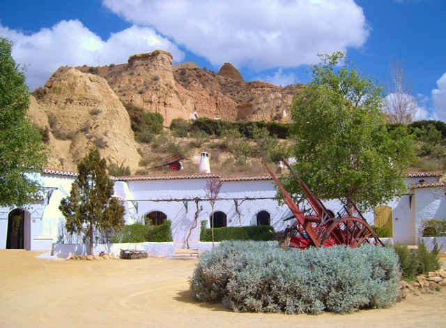 Cave houses in Granada province, in southern Spain.