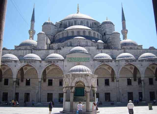 The Blue Mosque in Istanbul.