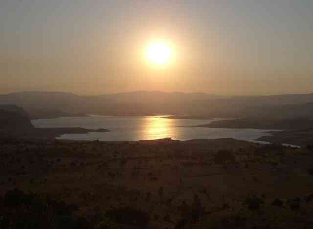 A beautiful sunset scene in mid-Turkey.