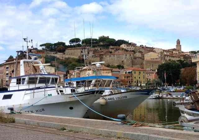 A pretty little harbour, north of Naples, Italy.