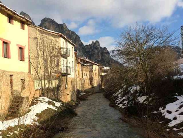 A wintry scene at Pancorbo in northern Spain.