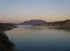 The 'Embalse Negratin' at sundown, in Granada province, Spain