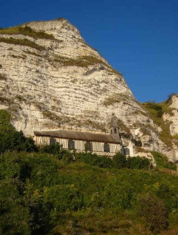 'Chapel in the Rock' near Rouen in France.