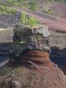 Inside a volcano, in 'Les Volcans d'Auvergne, France.